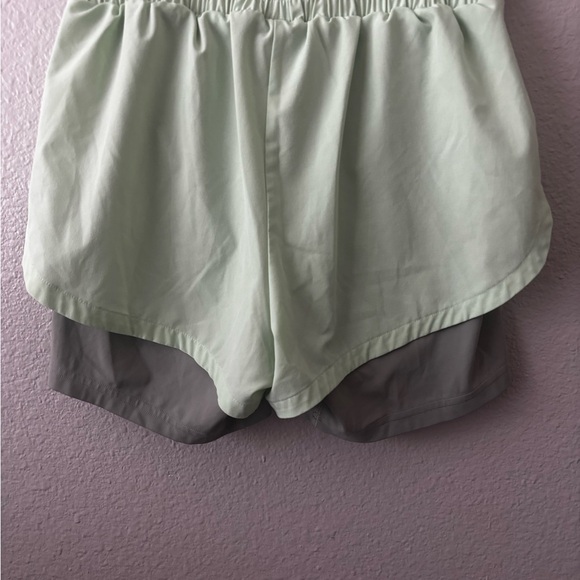 Gymshark Light Green and Gray Athletic Shorts - Picture 4 of 4